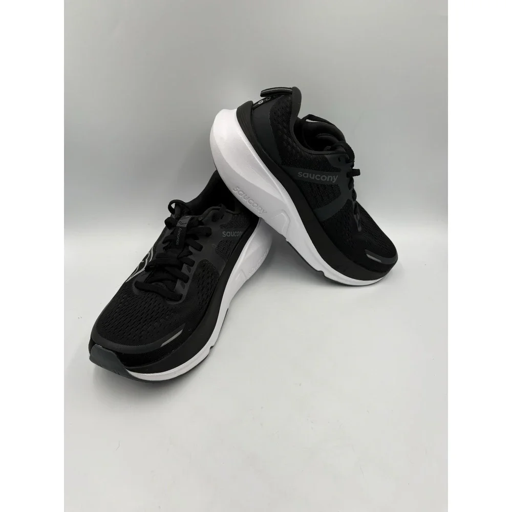 Saucony Guide 18 Womens Black White Athletic Running Sneakers Shoes Size 7.5